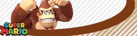 Banner Donkey Kong - Super Mario series