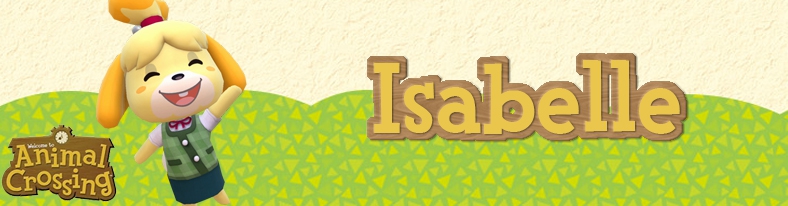 Banner Isabelle - Animal Crossing Collection