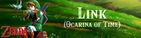 Banner Link Ocarina of Time - The Legend of Zelda Collection