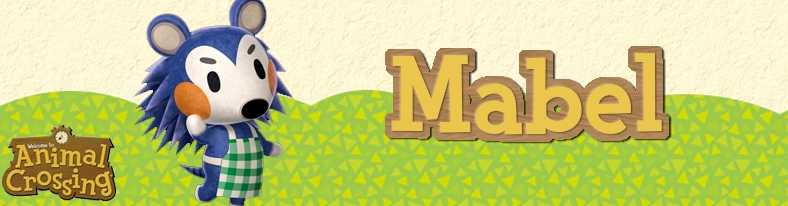 Banner Mabel - Animal Crossing Collection