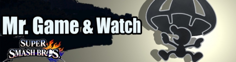 Banner Mr Game and Watch Nr 45 - Super Smash Bros series