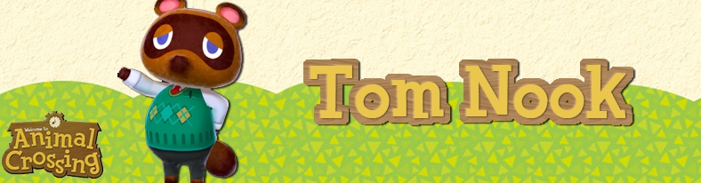 Banner Tom Nook - Animal Crossing Collection