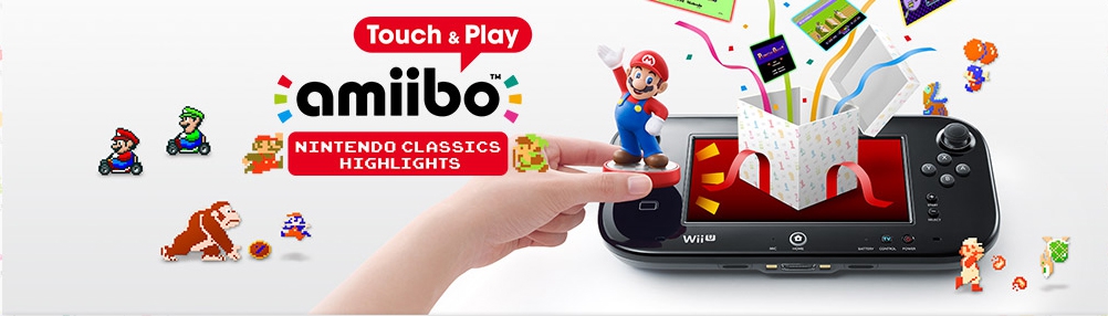 Banner amiibo Touch and Play Nintendo Classics Highlights