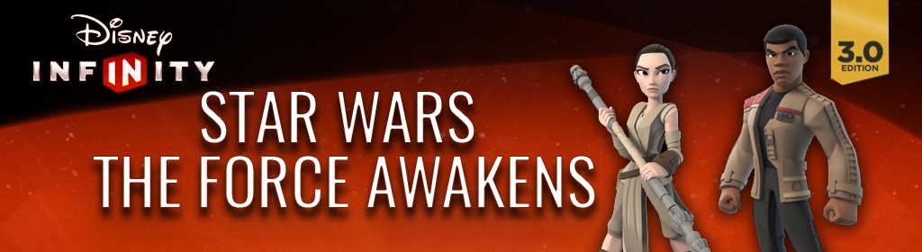 Banner Star Wars The Force Awakens Play Set Rey and Finn - Disney Infinity 30