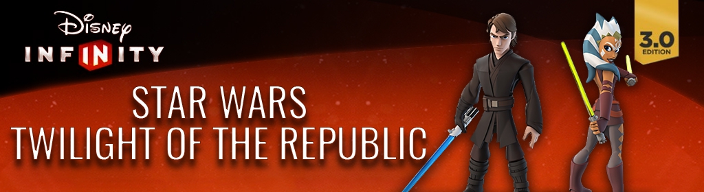 Banner Star Wars Twilight of the Republic Play Set Anakin Skywalker and Ahsoka Tano - Disney Infinity 30