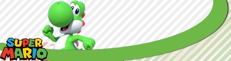 Banner Yoshi - Super Mario series