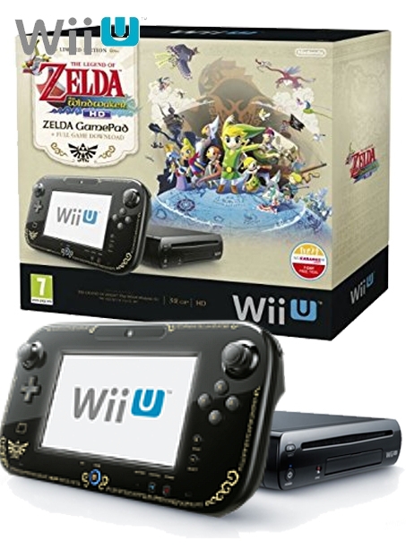 Nintendo Wii U 32GB Premium Pack - Zelda The Wind Waker Limited Edition - Wii Hardware All in 1!
