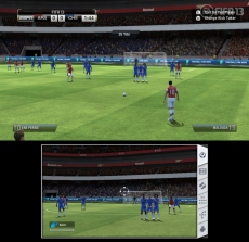Review FIFA 13: Maar je kunt ook richten bij vrije trappen door de GamePad te bewegen. Schiet je de bal er nu wel in?