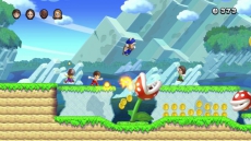 Review New Super Mario Bros. U: Met je Mii-personage spelen is ook een optie.