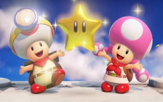 Doorloop (dus niet springen) met deze twee avonturiers, Captain Toad en Toadette, veel 3D-levels.