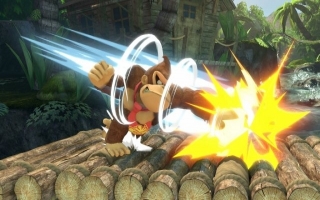 Banana slamma! Mep er flink op los met <a href = https://www.mariowii-u.nl/Wii-U-spel-info.php?t=Donkey_Kong_Country_Tropical_Freeze>Donkey Kong</a> in <a href = https://www.mariowii-u.nl/Wii-U-spel-info.php?t=Super_Smash_Bros_for_Wii_U>Super Smash Bros</a>.