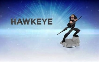 Het figuurtje van Hawkeye, klaar voor actie!