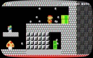 Verkrijg een speciale power-up in <a href = https://www.mariowii-u.nl/Wii-U-spel-info.php?t=Super_Mario_Maker>Super Mario Maker</a>.