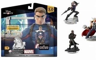 Marvel Battlegrounds Play Set: Captain America - The First Avenger - Disney Infinity 3.0: Afbeelding met speelbare characters