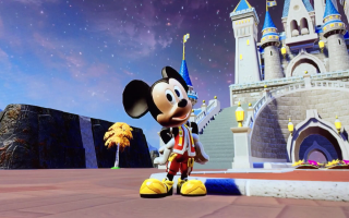 Mickey in de toybox, waar hij een mooie poort heeft gebouwd!