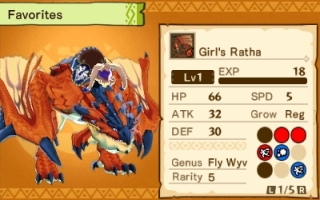 One-Eyed Rathalos and Rider Girl - Monster Hunter Stories Collection: Screenshot