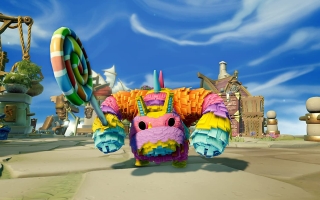 Wat zit jij nou te kijken? Nooit een gigantische levende piñata gezien?